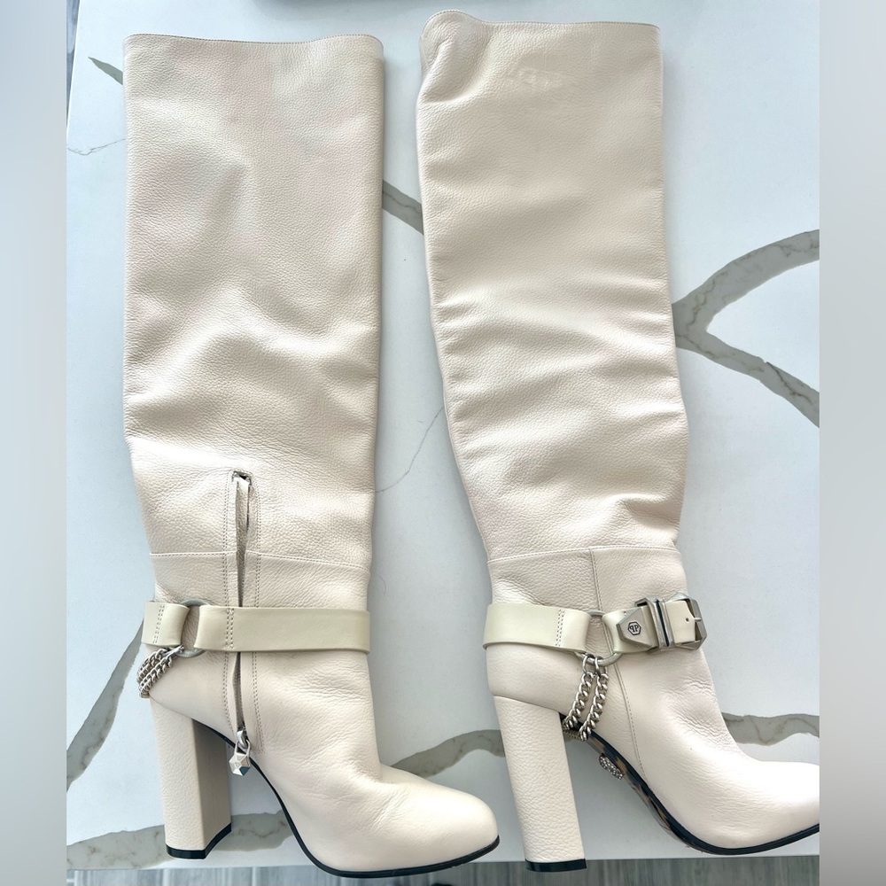 Philipp Plein Knee High Boots 🖤
